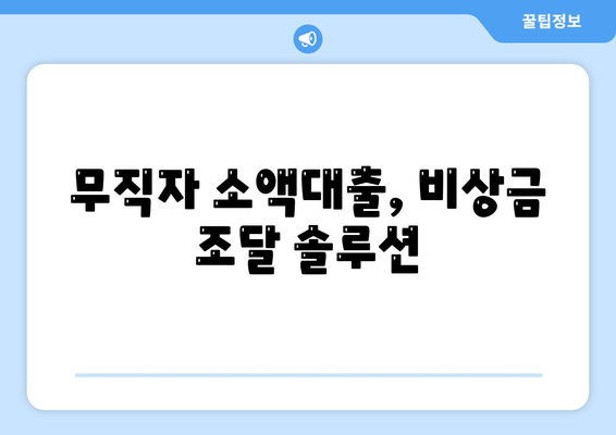 무직자 소액대출,비상금 조달을 위한 옵션