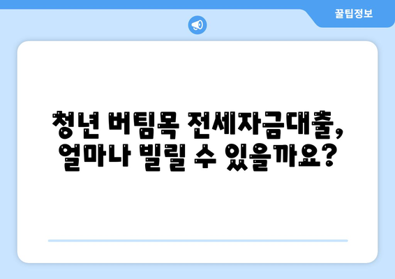 청년 버팀목 전세자금대출,조건, 금리