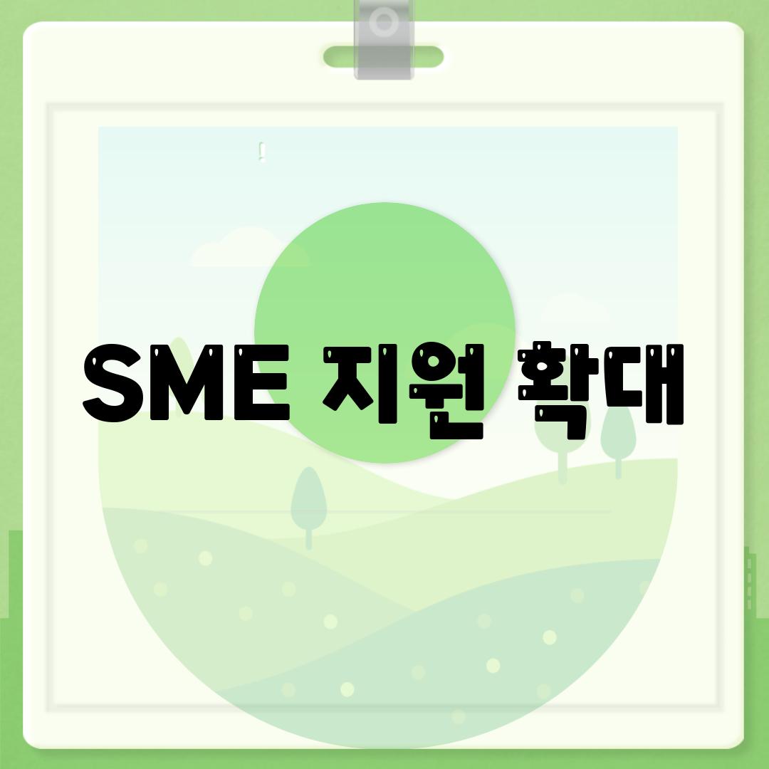 SME 지원 확대