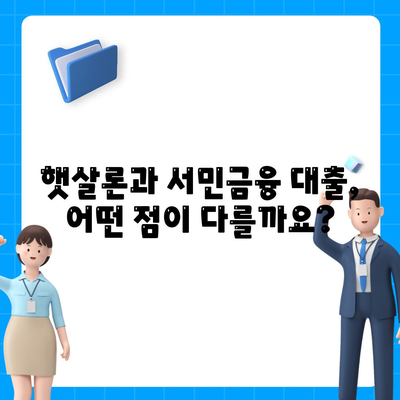 직장인을 위한 근로자햇살론 vs 서민금융 대출| 나에게 맞는 선택은? | 대출 비교, 장단점 분석, 신청 방법