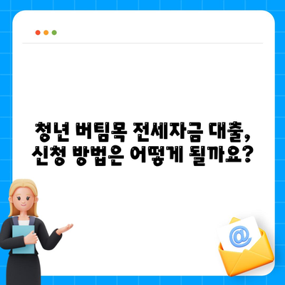 청년 버팀목 전세자금 대출 금리와 내용 확인