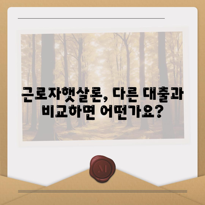 근로자햇살론 대출 자세히 알아보기| 신청 자격부터 금리까지 완벽 가이드 | 저신용자 대출, 서민금융, 햇살론