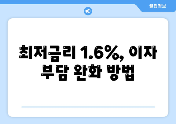 2024년 신생아대출 출시| 최저금리 1.6%로 이자 부담 줄이는 방법 | 신생아 대출, 금리 비교, 금융 팁"