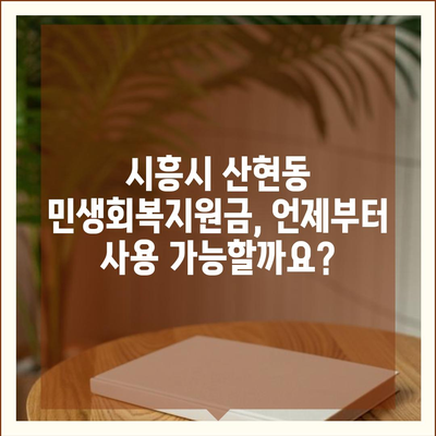 경기도 시흥시 산현동 민생회복지원금 | 신청 | 신청방법 | 대상 | 지급일 | 사용처 | 전국민 | 이재명 | 2024