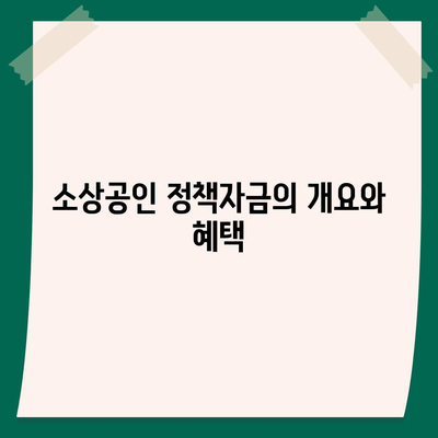 소상공인 정책자금과 미소금융 창업 대출 필수 정보 안내 | 소상공인, 창업 지원, 대출 가이드