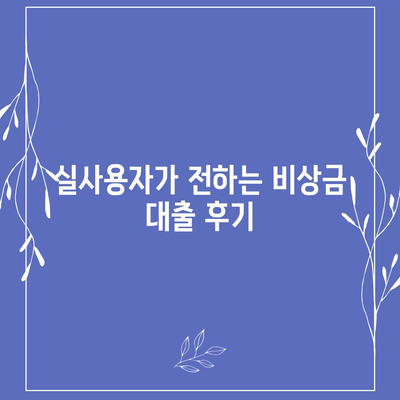 타 곳에서 거절당했지만 핀다 비상금 대출은 되었습니다 - 실사용자 후기와 이용 꿀팁 | 비상금 대출, 금융 팁, 대출 후기"