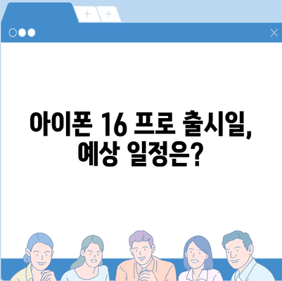 아이폰 16 프로 출시일 및 디자인 정리