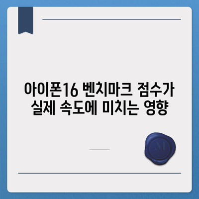 사용자 경험에 미치는 아이폰16 벤치마크 점수의 영향