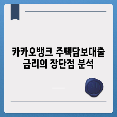 카카오뱅크 주택담보대출의 금리와 한도 비교 가이드 | 대출상품, 금융전문가, 집 구매 전략"