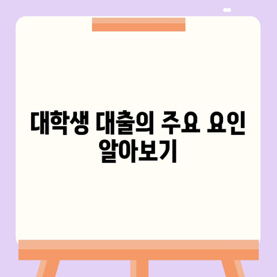 대학생 대출에 영향을 미치는 요인 분석 및 해결책 가이드 | 대출, 대학생, 재정 관리