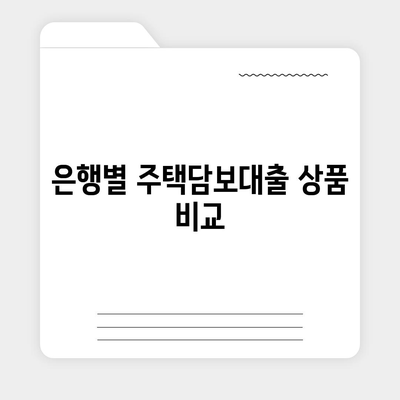 은행 주택담보대출 금리와 조건, 신청 순서 총 정리 가이드 | 주택담보대출, 금융정보, 대출조건