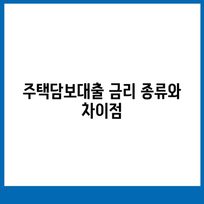 은행 주택담보대출 금리와 조건, 신청 순서 총 정리 가이드 | 주택담보대출, 금융정보, 대출조건