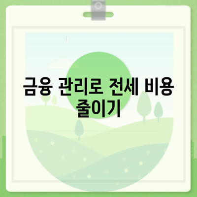 저금리 전세 대출 이자 줄이기 실전 팁 5가지 | 전세 대출, 이자 절감, 금융 관리