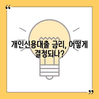 개인신용대출 금리와 한도 비교 및 맞춤 대출 활용법 | 금융 팁, 대출 조건, 최적 금리 찾기