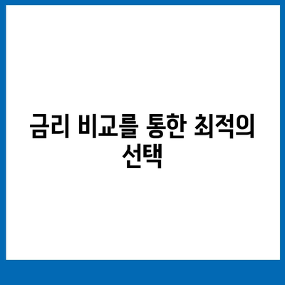 부동산 담보대출 금리비교 및 한도 설정 방법 | 금융 팁, 대출 가이드, 금리 정보