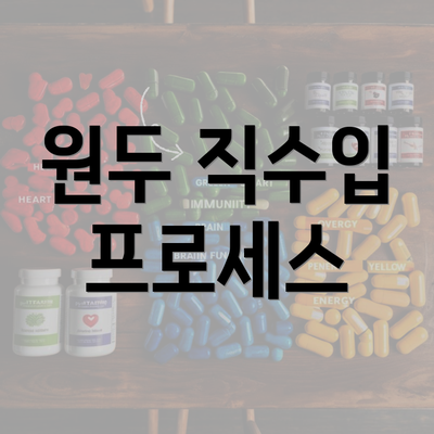 원두 직수입 프로세스