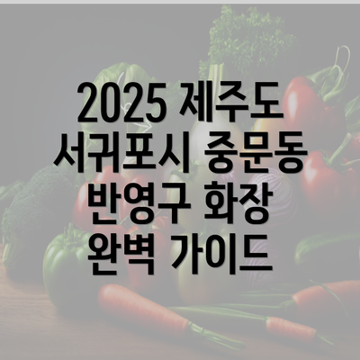 2025 제주도 서귀포시 중문동 반영구 화장 완벽 가이드