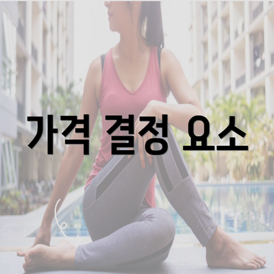 가격 결정 요소