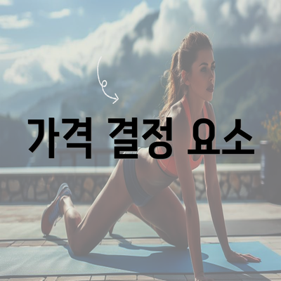 가격 결정 요소