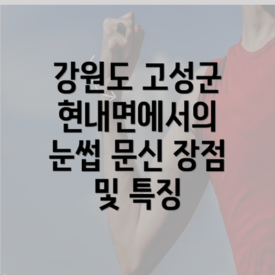 강원도 고성군 현내면에서의 눈썹 문신 장점 및 특징