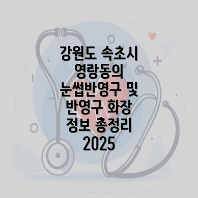 강원도 속초시 영랑동의 눈썹반영구 및 반영구 화장 정보 총정리 2025