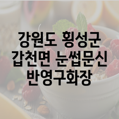 강원도 횡성군 갑천면 눈썹문신 반영구화장