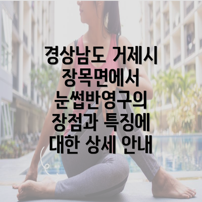 경상남도 거제시 장목면에서 눈썹반영구의 장점과 특징에 대한 상세 안내