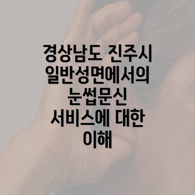 경상남도 진주시 일반성면에서의 눈썹문신 서비스에 대한 이해