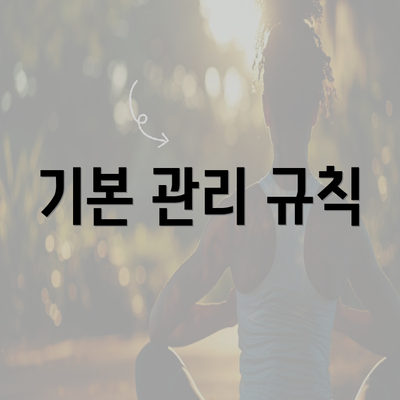 기본 관리 규칙