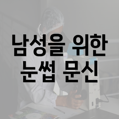 남성을 위한 눈썹 문신