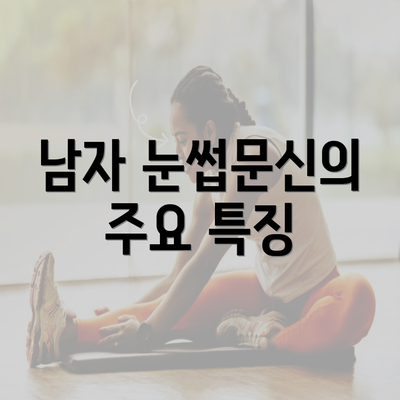 남자 눈썹문신의 주요 특징