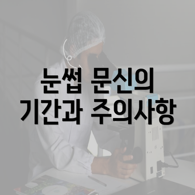 눈썹 문신의 기간과 주의사항