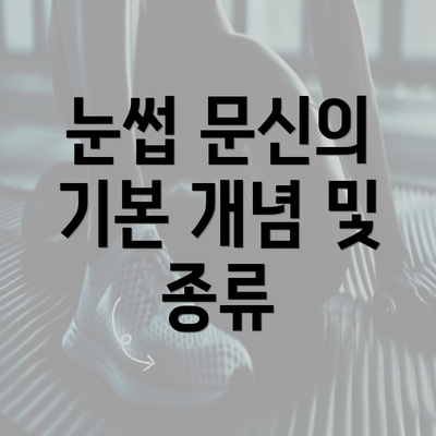 눈썹 문신의 기본 개념 및 종류