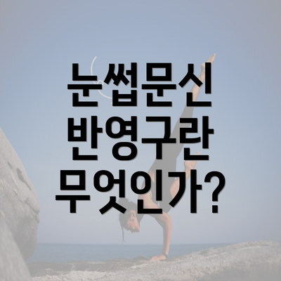 눈썹문신 반영구란 무엇인가?