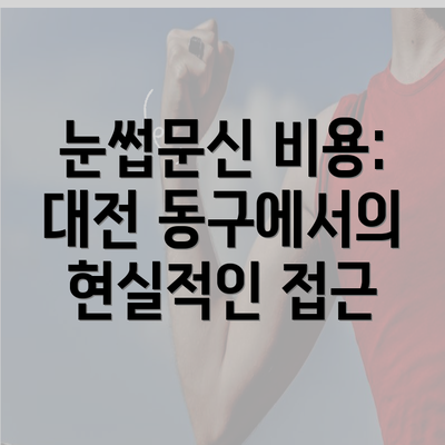 눈썹문신 비용: 대전 동구에서의 현실적인 접근