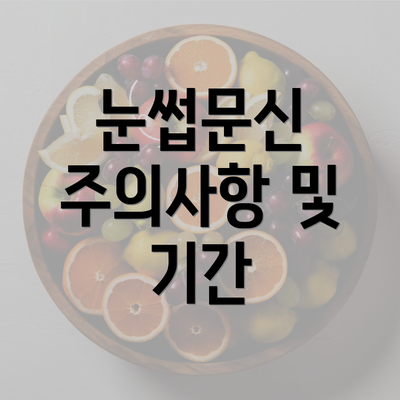 눈썹문신 주의사항 및 기간