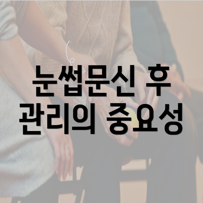 눈썹문신 후 관리의 중요성