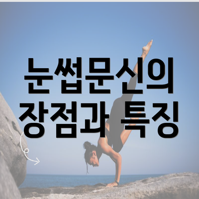 눈썹문신의 장점과 특징