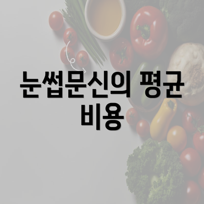 눈썹문신의 평균 비용