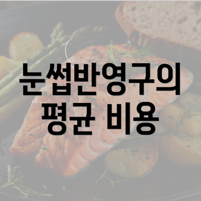 눈썹반영구의 평균 비용