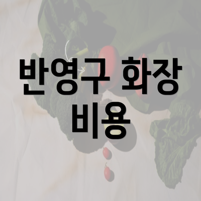 반영구 화장 비용