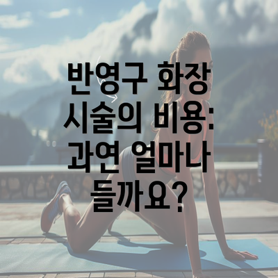 반영구 화장 시술의 비용: 과연 얼마나 들까요?