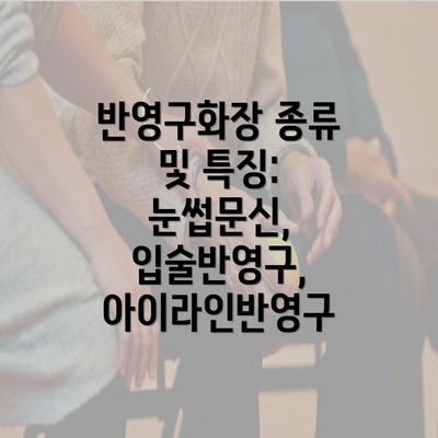 반영구화장 종류 및 특징: 눈썹문신, 입술반영구, 아이라인반영구