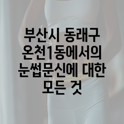 부산시 동래구 온천1동에서의 눈썹문신에 대한 모든 것