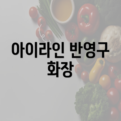 아이라인 반영구 화장