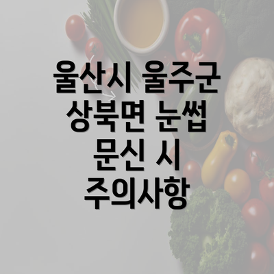 울산시 울주군 상북면 눈썹 문신 시 주의사항