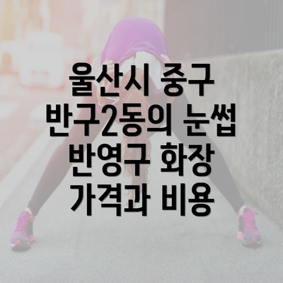 울산시 중구 반구2동의 눈썹 반영구 화장 가격과 비용