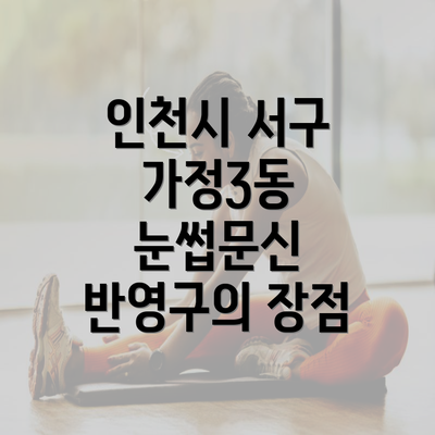 인천시 서구 가정3동 눈썹문신 반영구의 장점