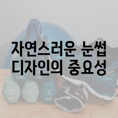 자연스러운 눈썹 디자인의 중요성