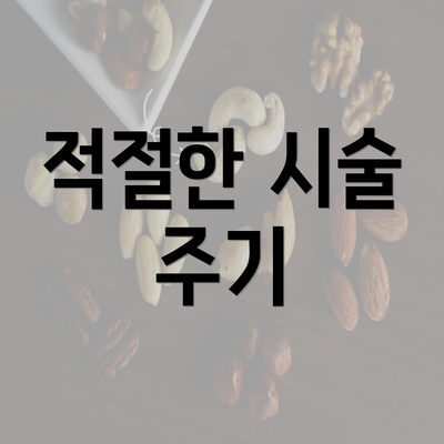 적절한 시술 주기